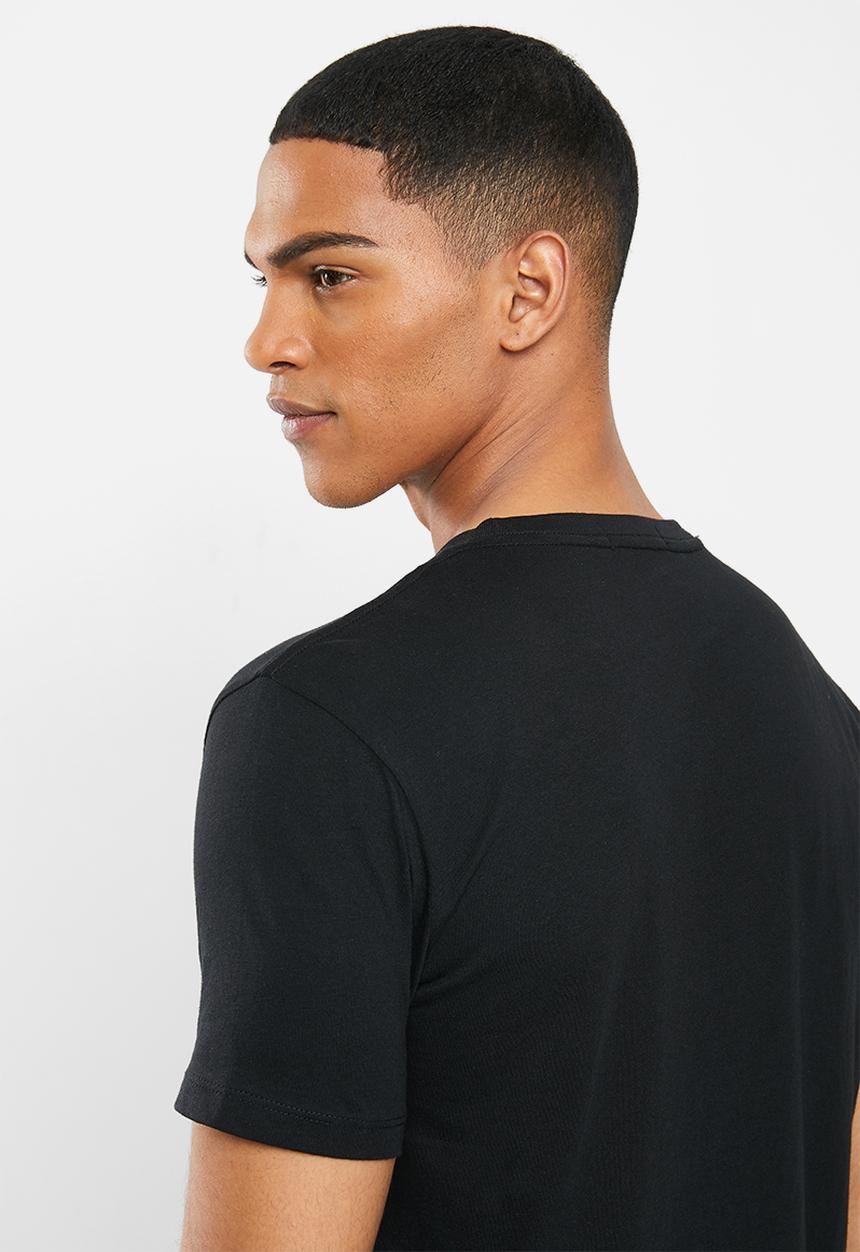 Replay - Black center label tee  - black