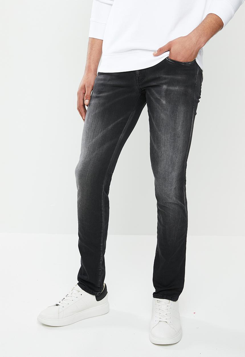 Replay - Skinny hyperflex black washed denim  - black