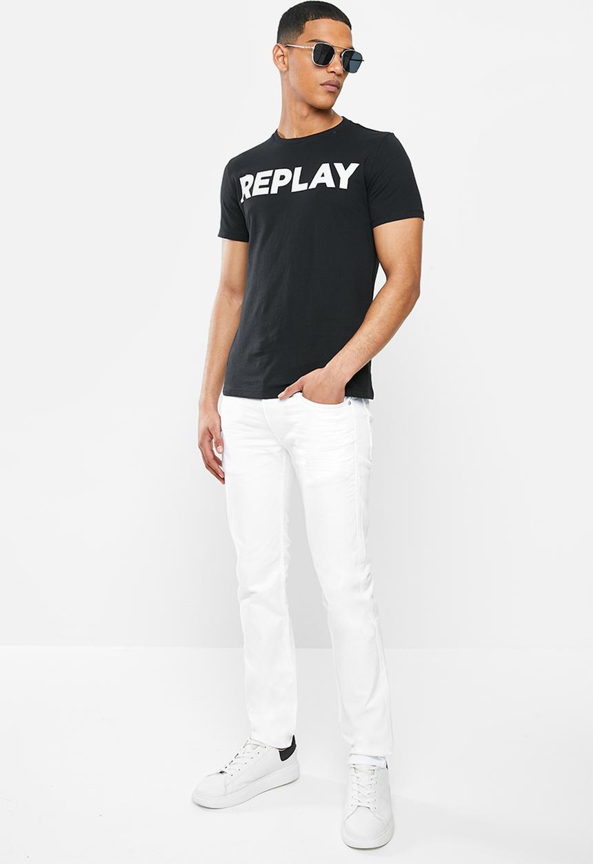 Replay - Slim anbass white denim  - white