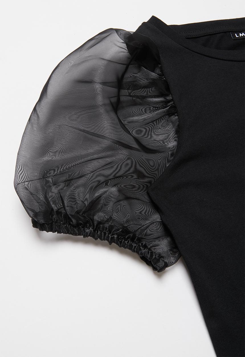 Name It - Flora balloon short top - black