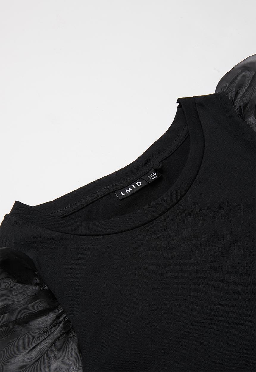Name It - Flora balloon short top - black