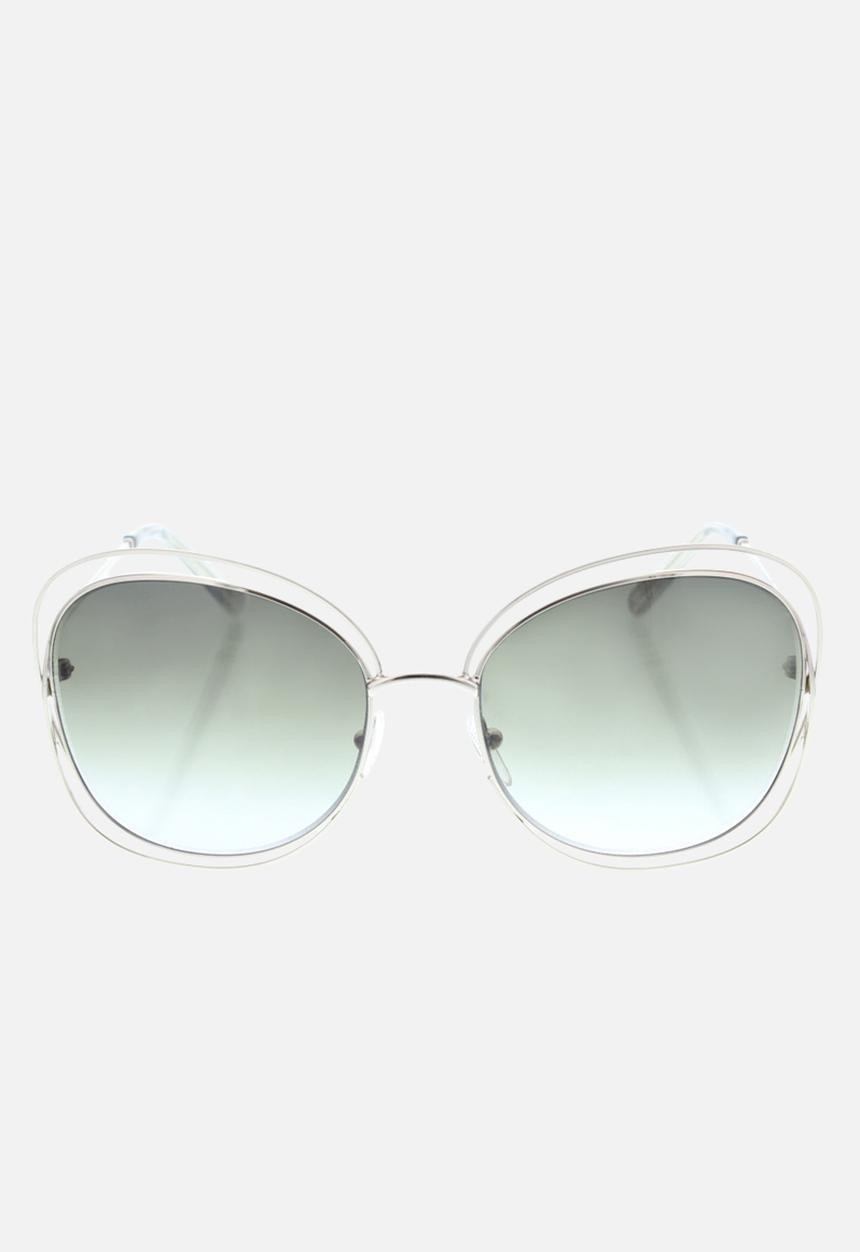 Chloe - Chloe round sunglasses - gold & green