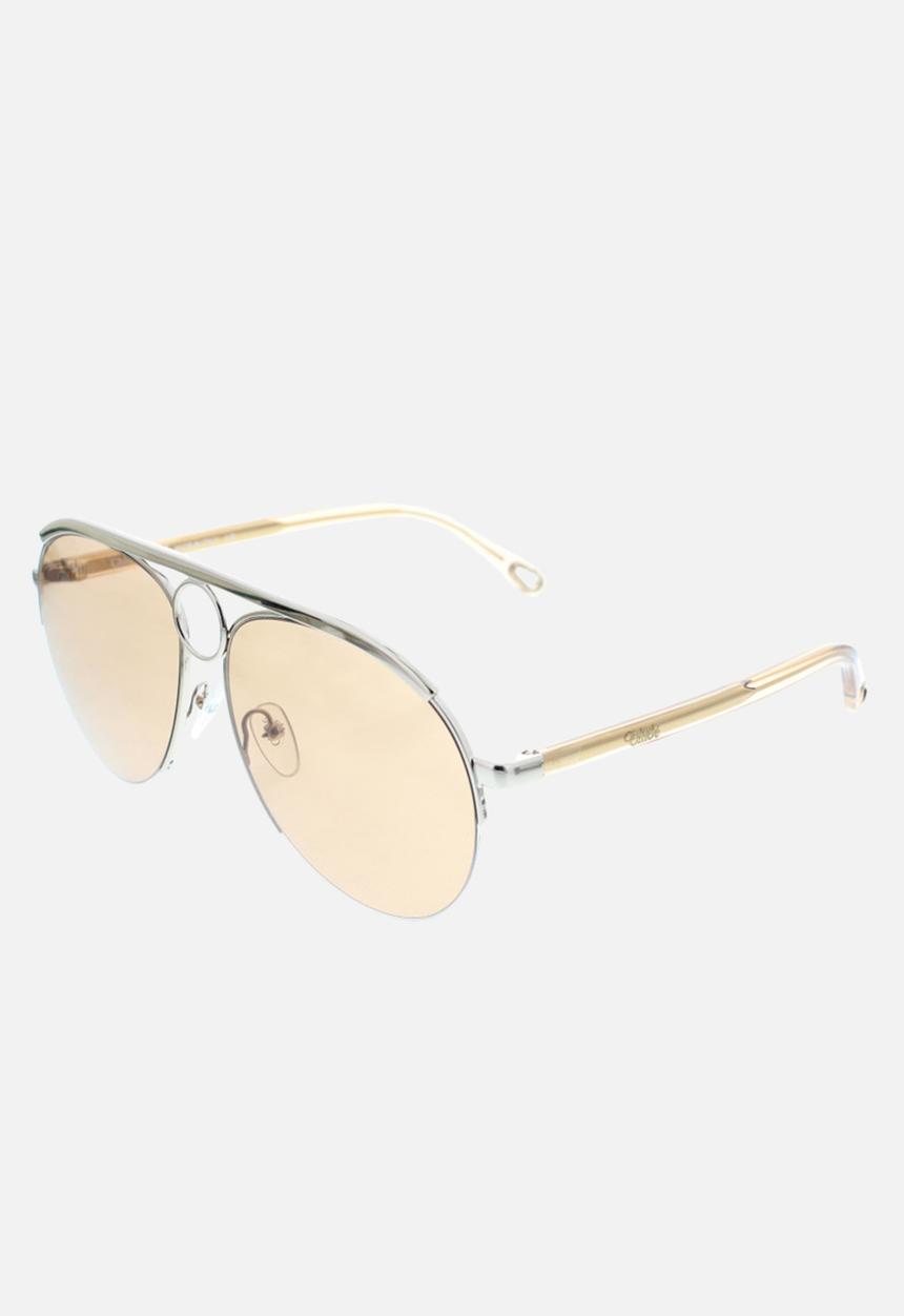 Chloe - Chloe aviator sunglasses - rose gold/rose