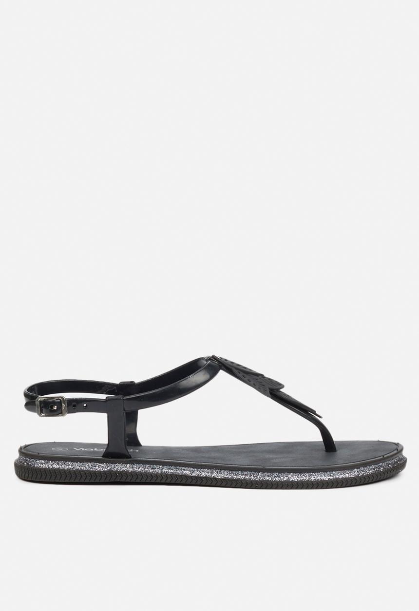 Viabeach - Marble sandal - black