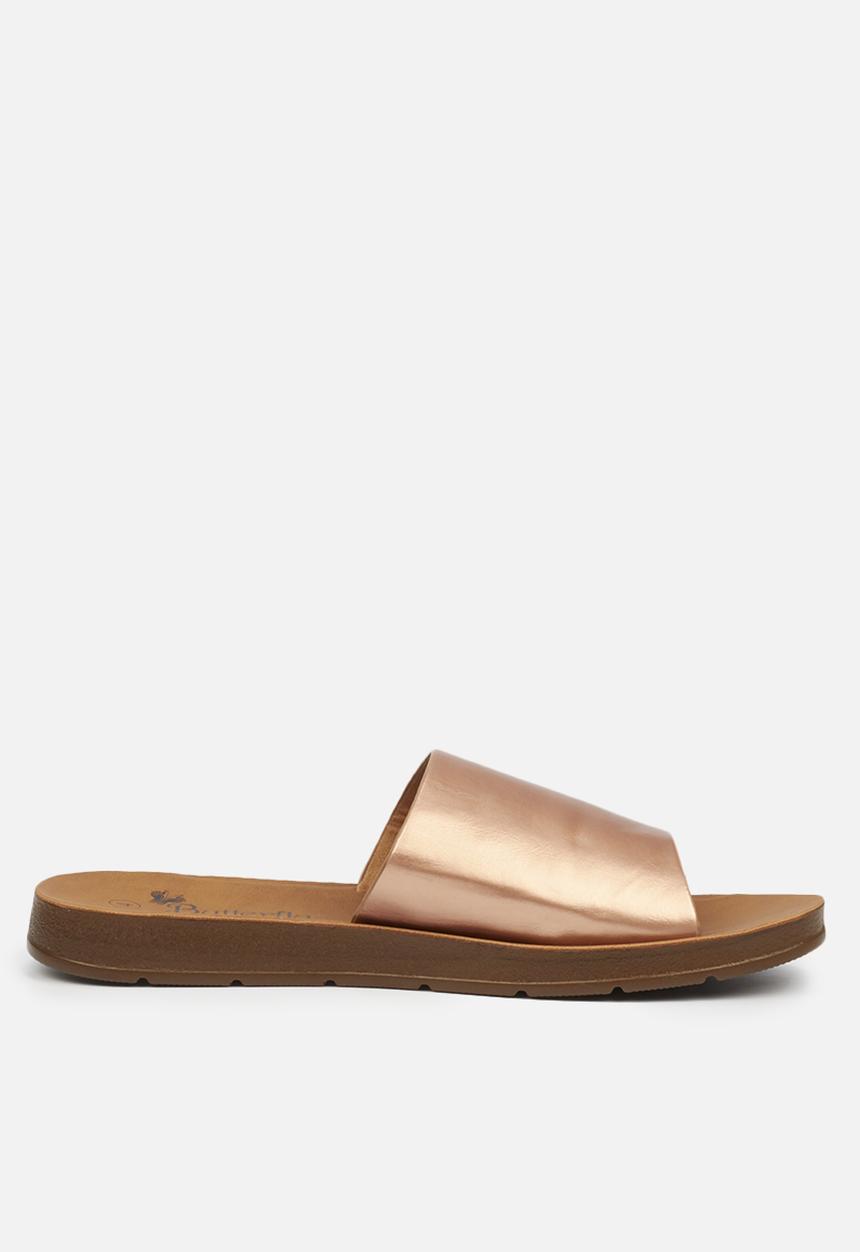 Butterfly Feet - Zina3 slide - bronze