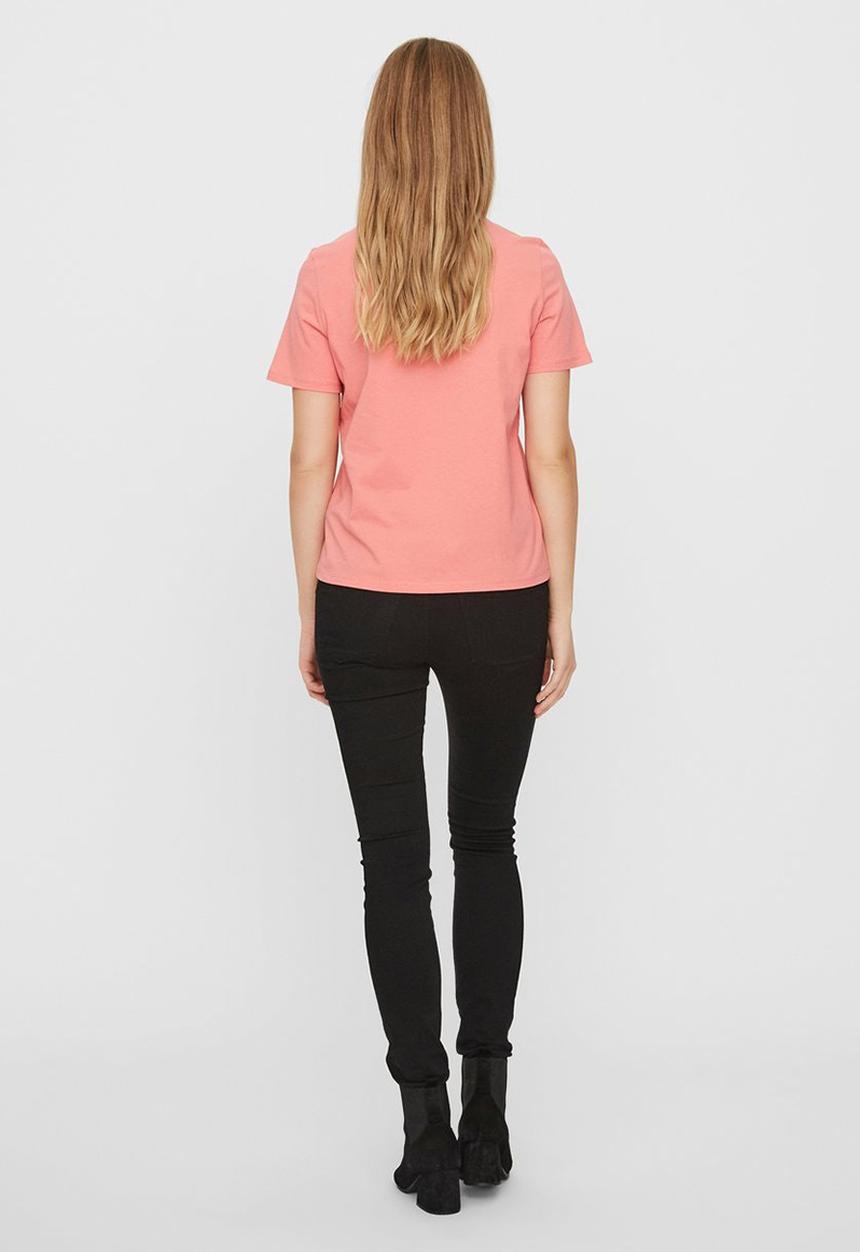 Vero Moda - Karla short sleeve T-shirt - pink