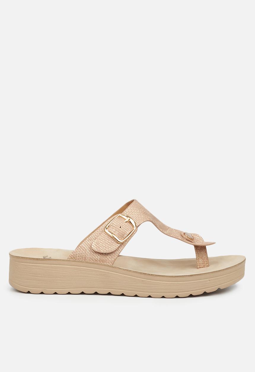 Butterfly Feet - Slitheran sandal - champagne