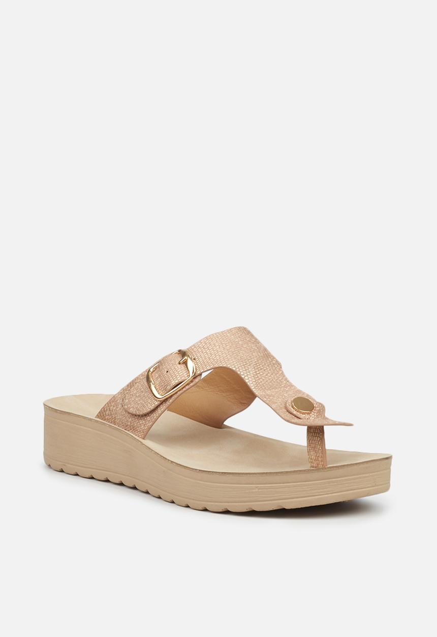 Butterfly Feet - Slitheran sandal - champagne