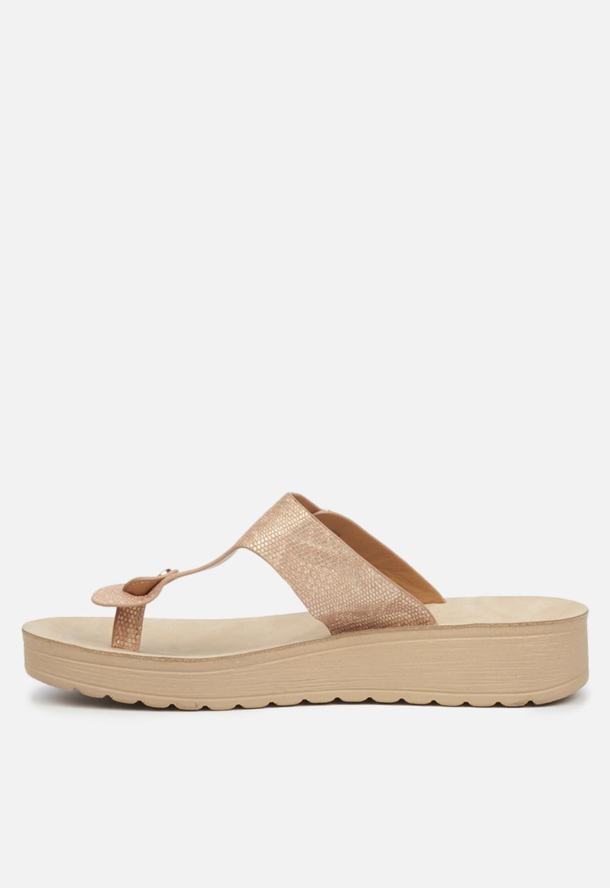 Butterfly Feet - Slitheran sandal - champagne