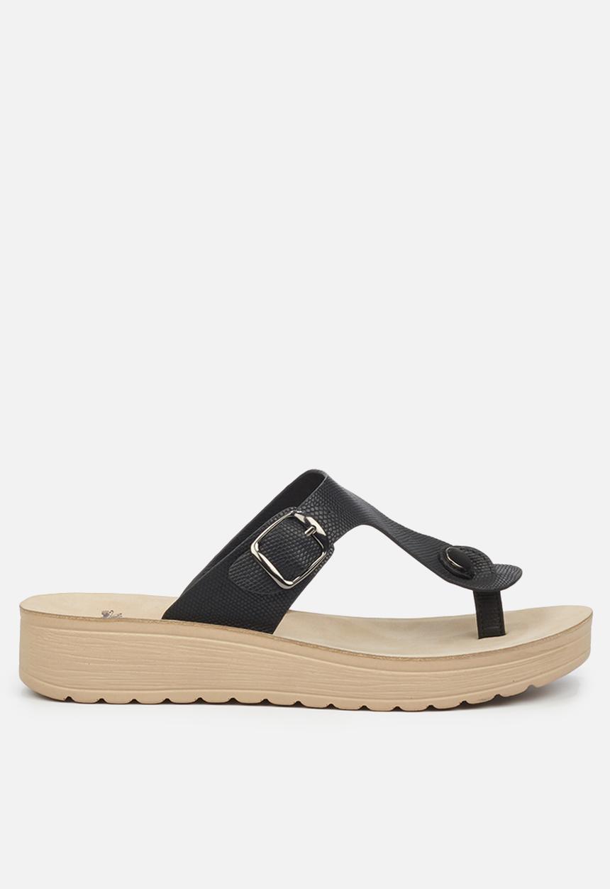 Butterfly Feet - Slitheran sandal - black
