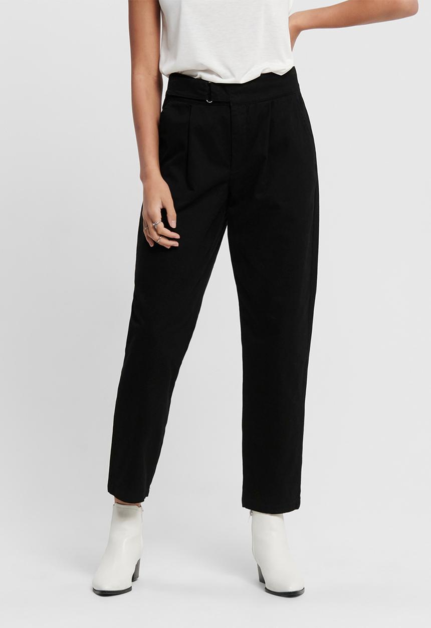 Jacqueline de Yong - Pacey velcro belt pants - black