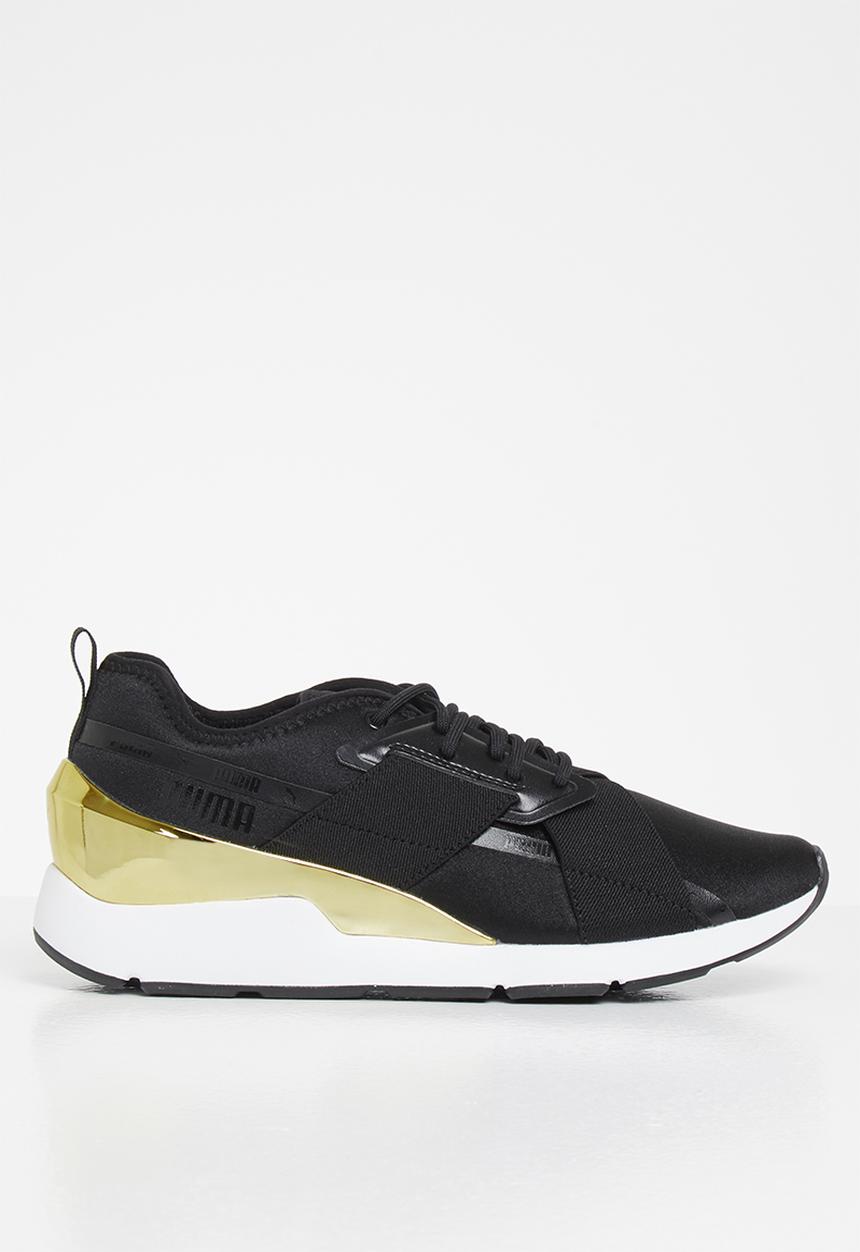 PUMA - Muse x-2 metallic wn's - Puma black-Puma team gold
