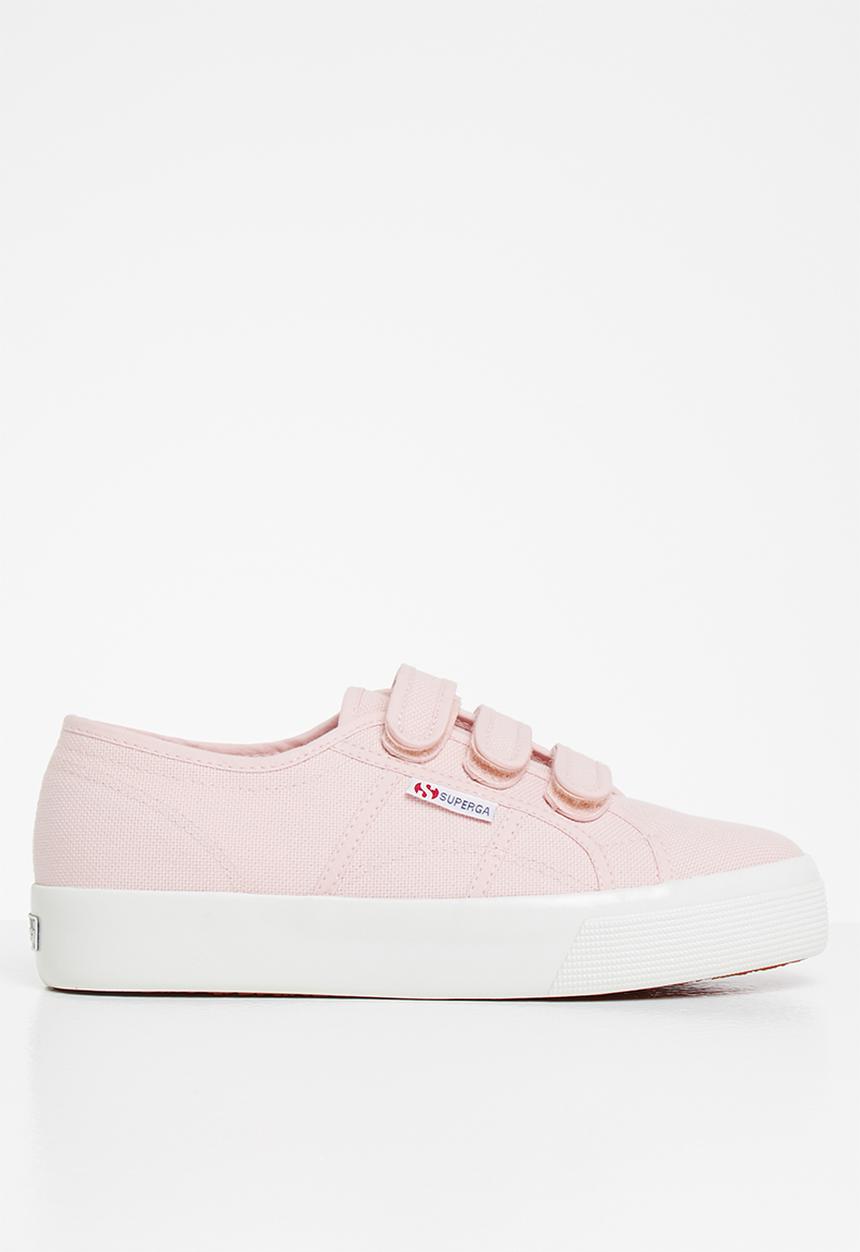SUPERGA - 2730 Strap velcro - shiny foxing - pink shiny