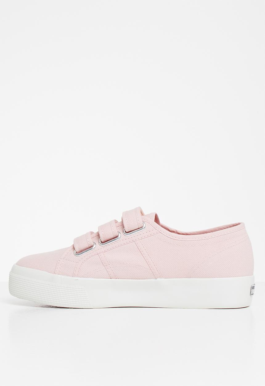 SUPERGA - 2730 Strap velcro - shiny foxing - pink shiny