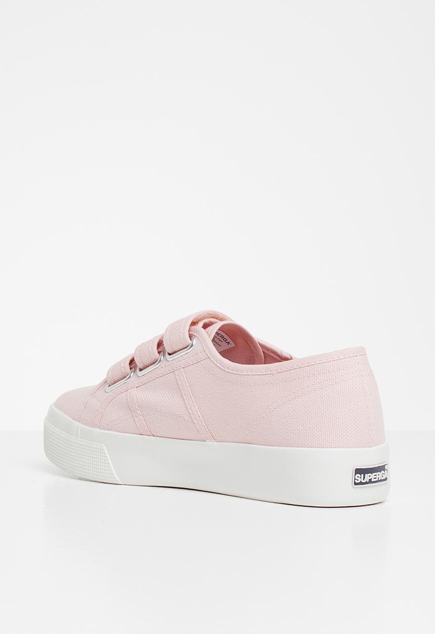 SUPERGA - 2730 Strap velcro - shiny foxing - pink shiny