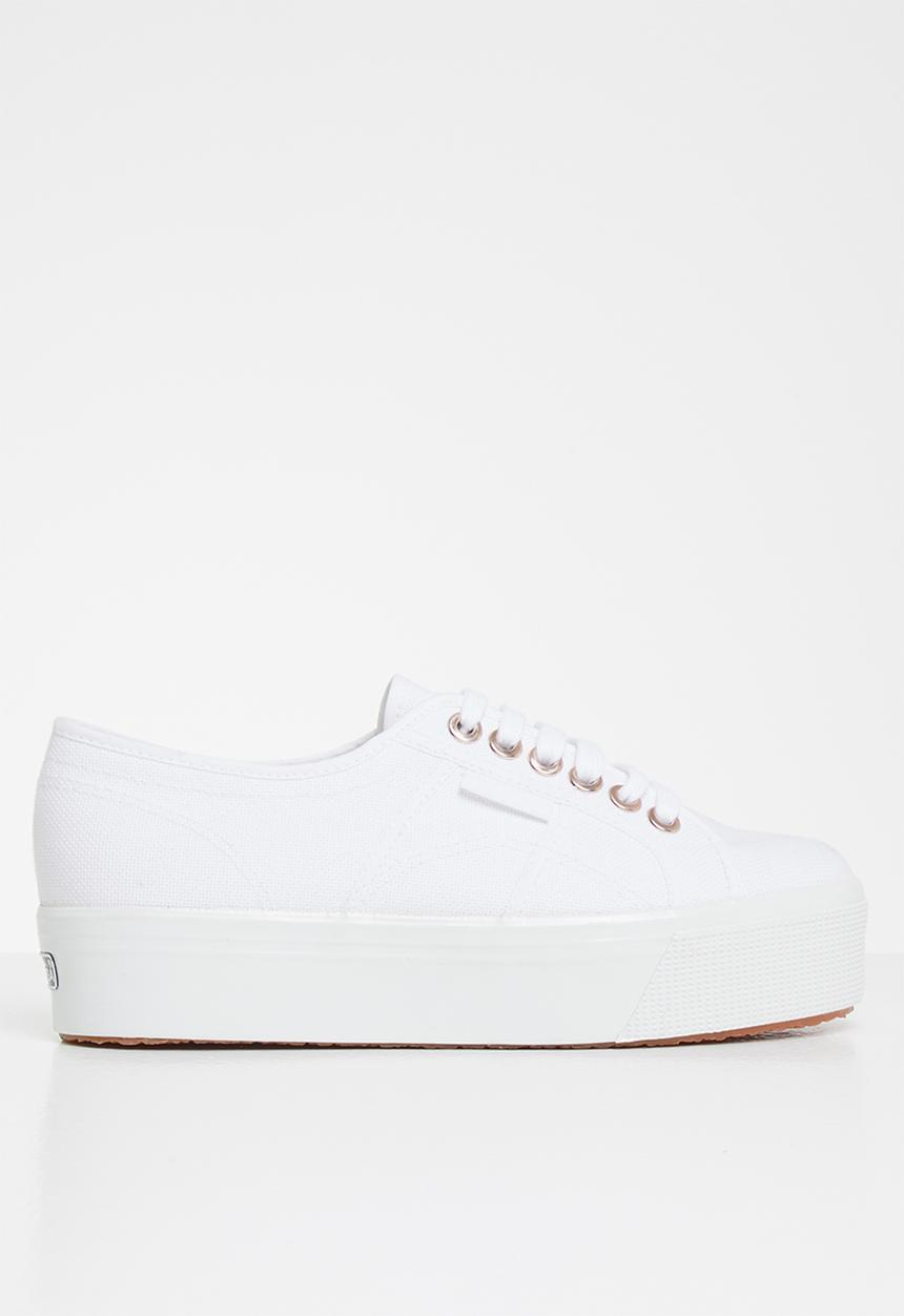 SUPERGA - 2790 Classic platform big eyelets - white/rose gold