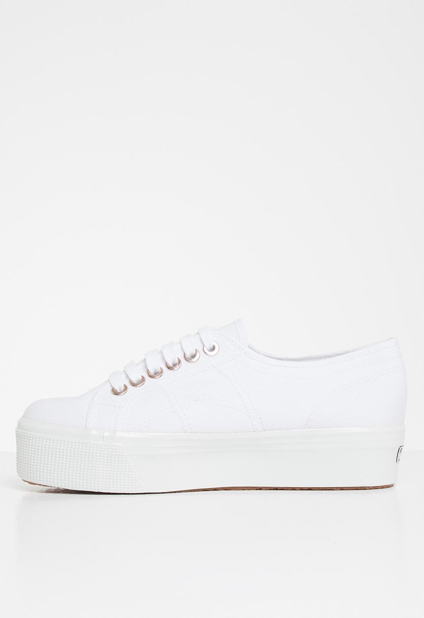 SUPERGA - 2790 Classic platform big eyelets - white/rose gold