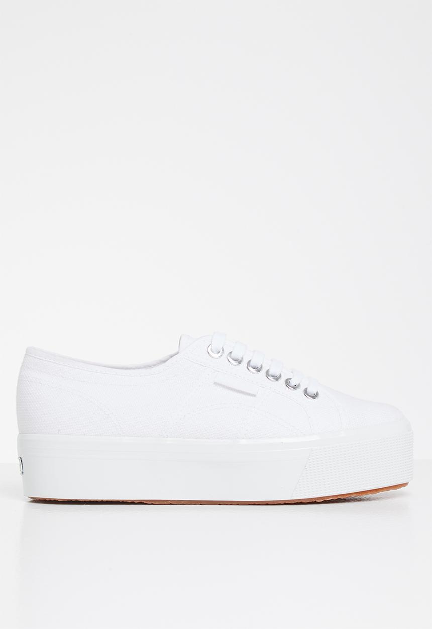 SUPERGA - 2790 Classic platform big eyelets - white/platinum