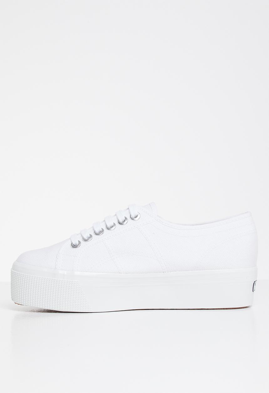 SUPERGA - 2790 Classic platform big eyelets - white/platinum