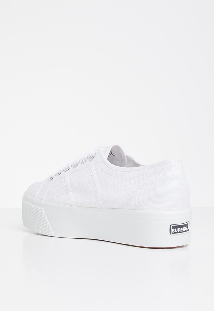 SUPERGA - 2790 Classic platform big eyelets - white/platinum
