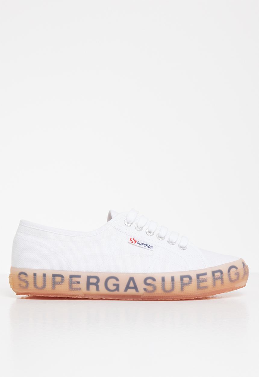 SUPERGA - 2750 Jellygum lettering sole - white/pink/lilac