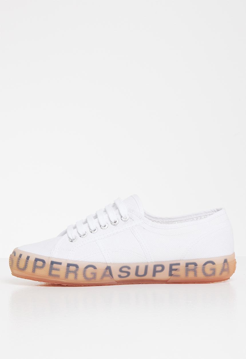 SUPERGA - 2750 Jellygum lettering sole - white/pink/lilac