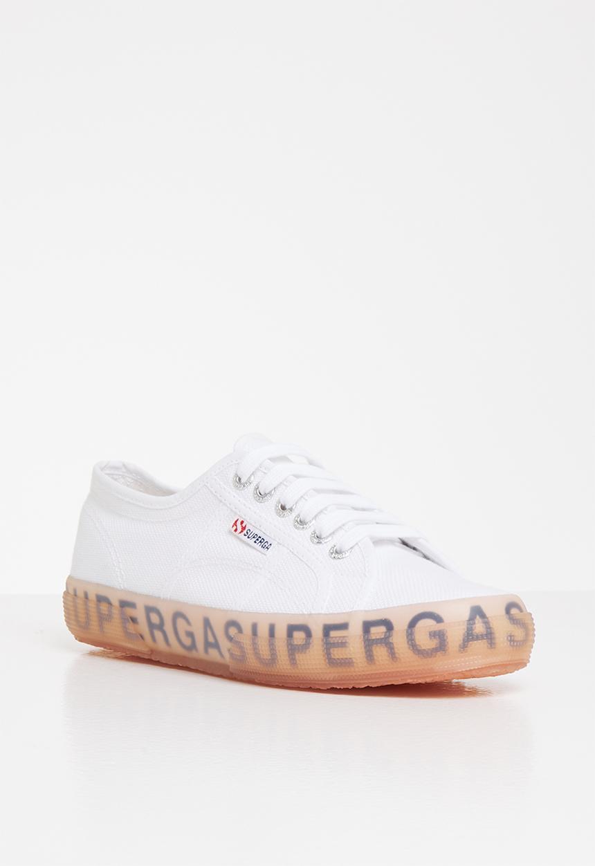 SUPERGA - 2750 Jellygum lettering sole - white/pink/lilac