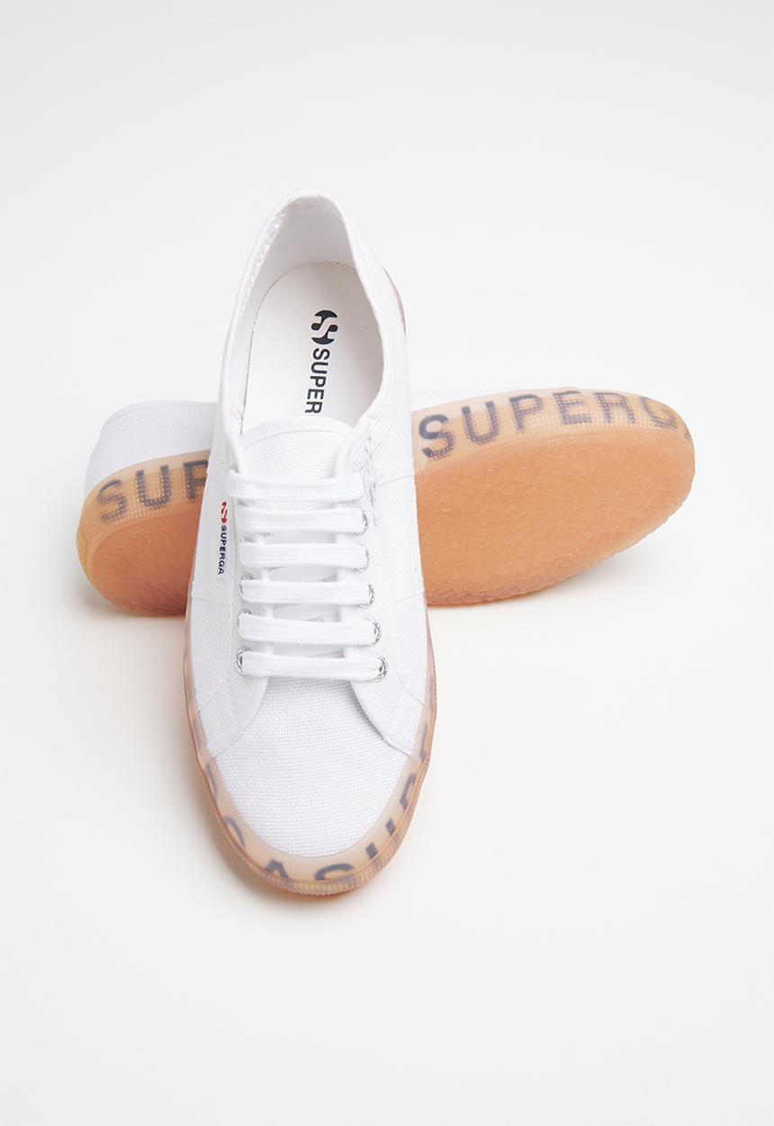 SUPERGA - 2750 Jellygum lettering sole - white/pink/lilac