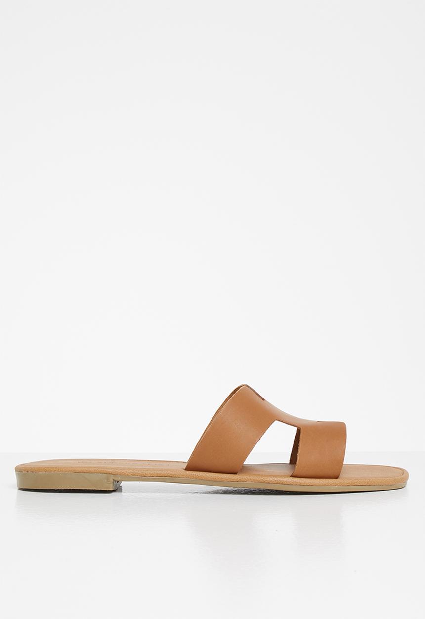 Superbalist - Heides leather slide - tan