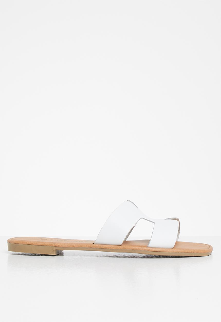 Superbalist - Heides leather slide - white