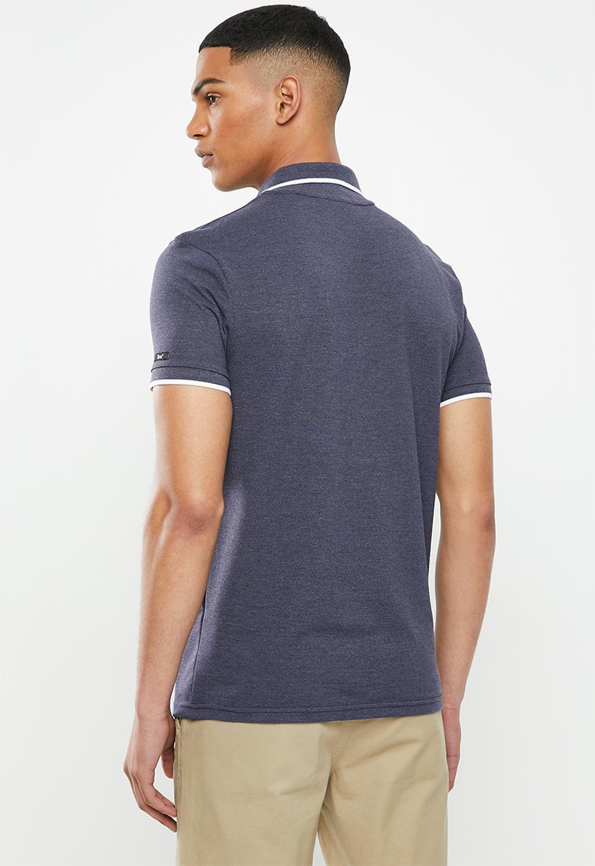 Lee  - Icon melange polo - blue