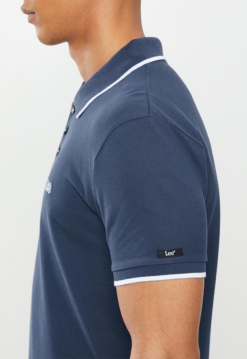 Lee  - Icon polo - navy & white