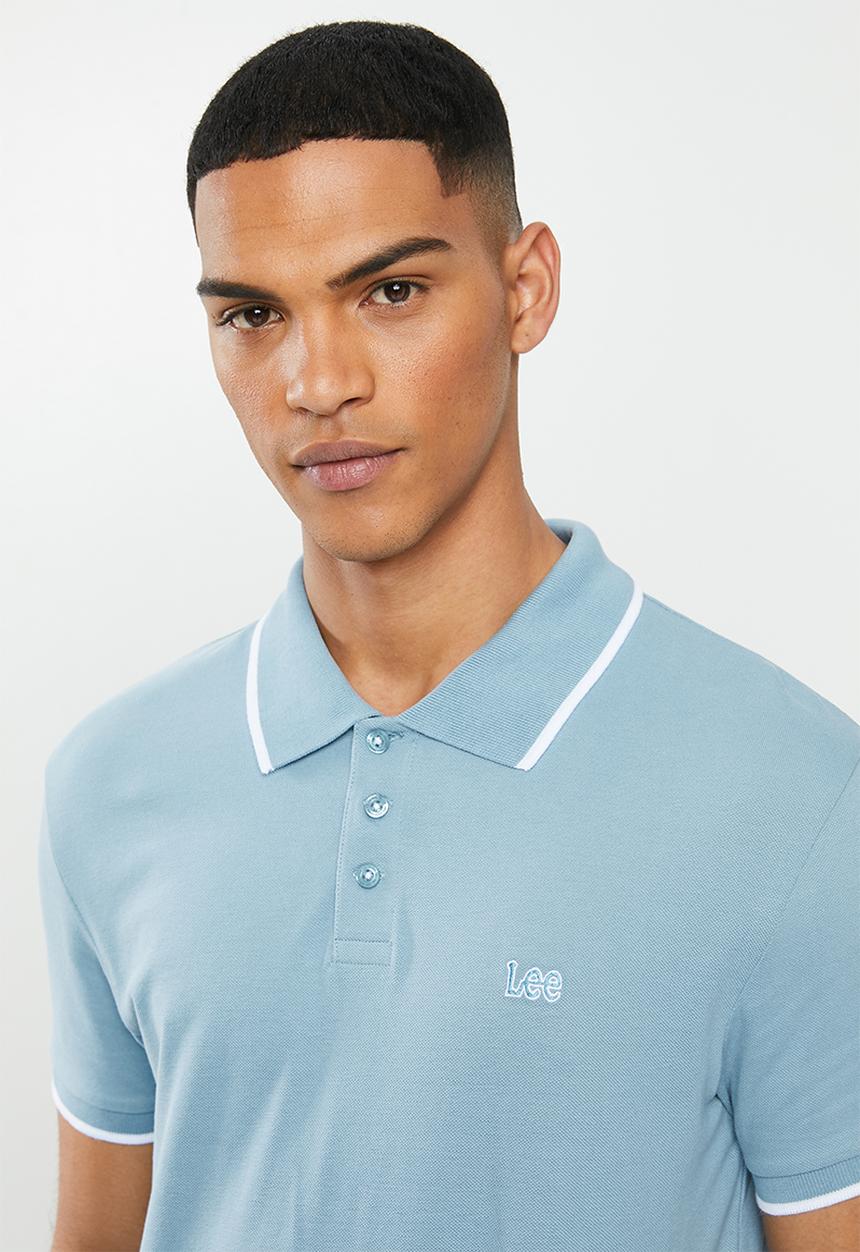Lee  - Icon polo - blue & white