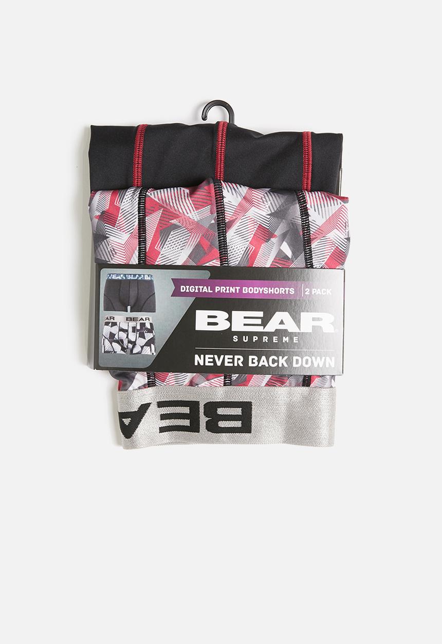 Bear - Bear 2 pack triangle abstract digital print - multi