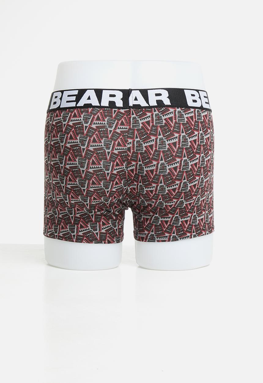 Bear - Bear 3 pack ethnic print trunks - multi