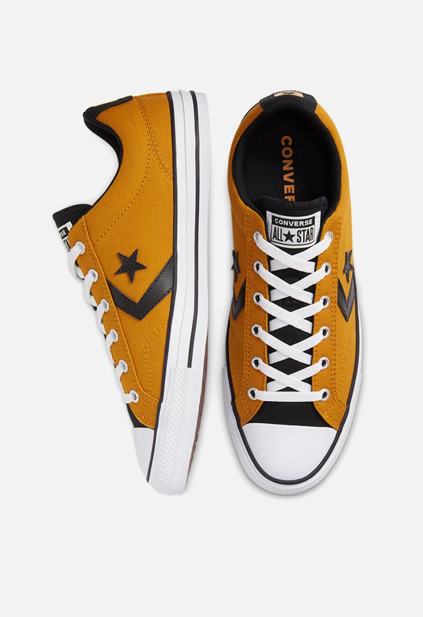Converse - Star player seasonal colour canvas ox - saffron yellow / black / white