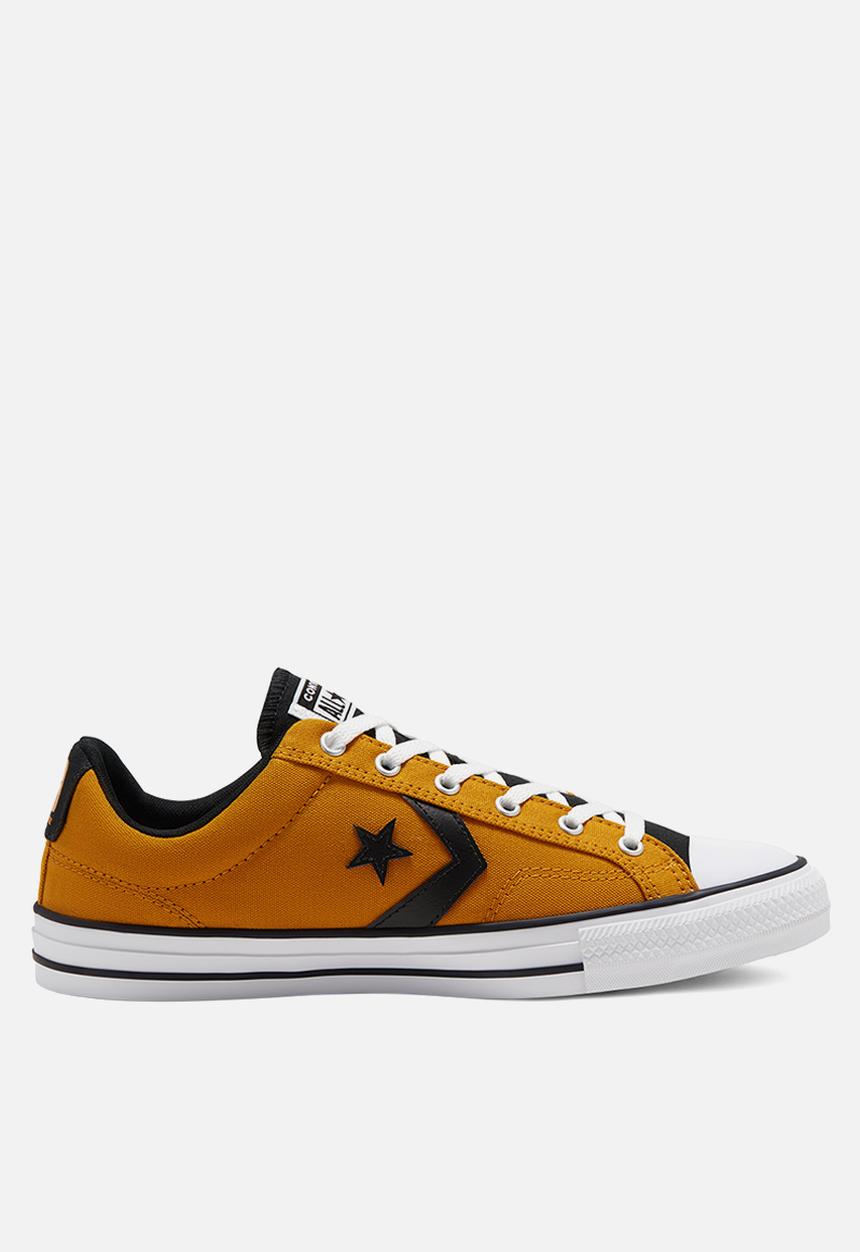 Converse - Star player seasonal colour canvas ox - saffron yellow / black / white