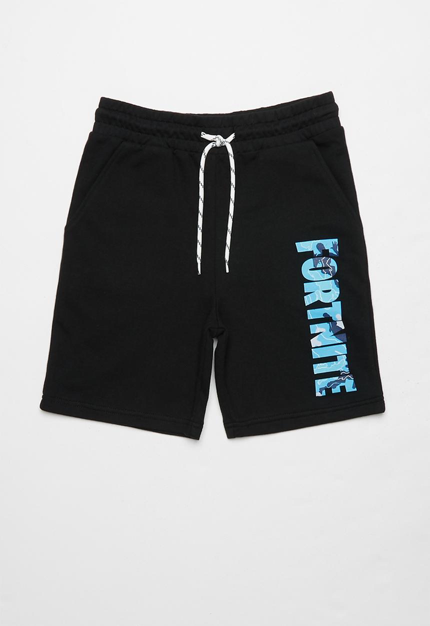 Rebel Republic - Boys fortnite shorts - black/blue