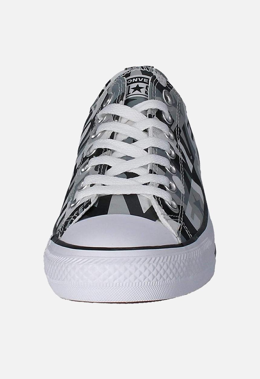 Converse - Chuck Taylor All Star logo print ox - black & white