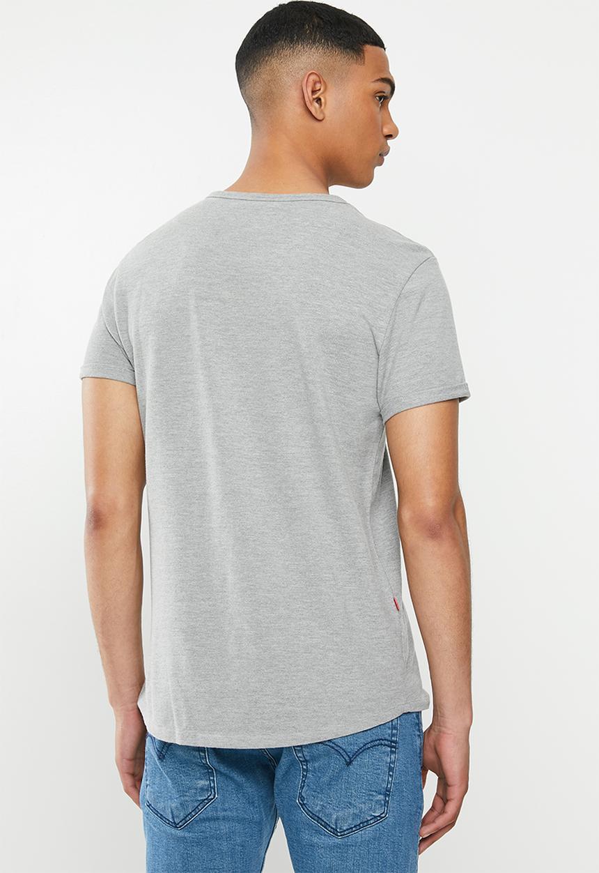 S.P.C.C - Edgerton signature scooped hem T-shirt - grey 