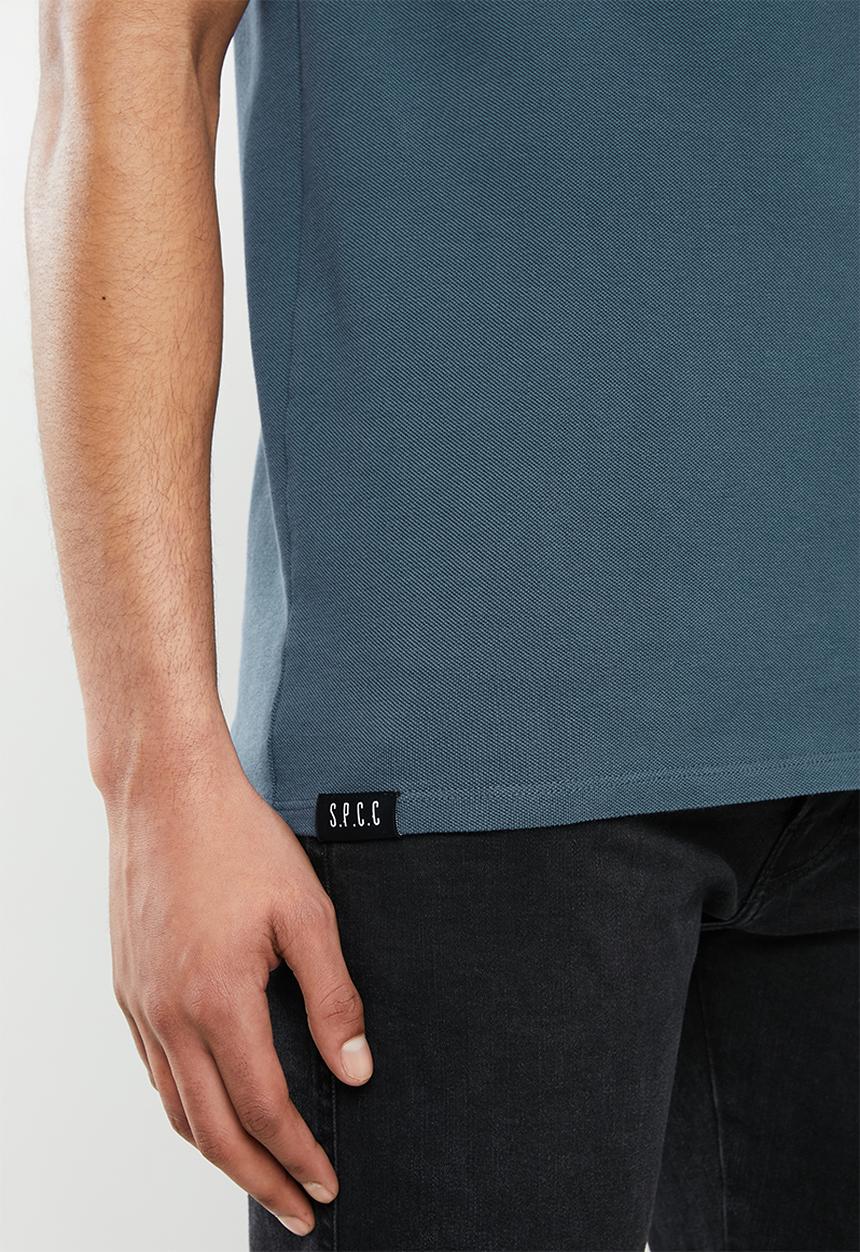 S.P.C.C - Salter fashion straight hem T-shirt - blue 