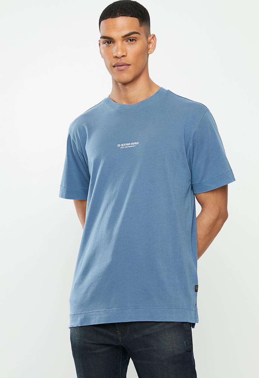 G-STAR - Reflective logo loose od r t short sleeve - blue