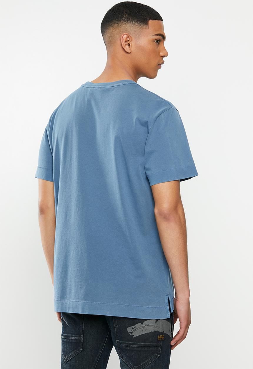 G-STAR - Reflective logo loose od r t short sleeve - blue