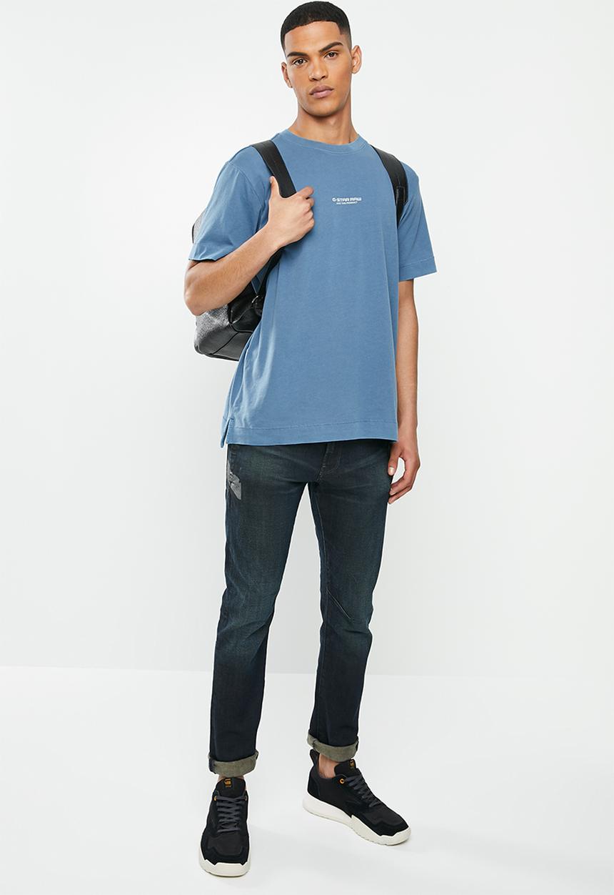 G-STAR - Reflective logo loose od r t short sleeve - blue
