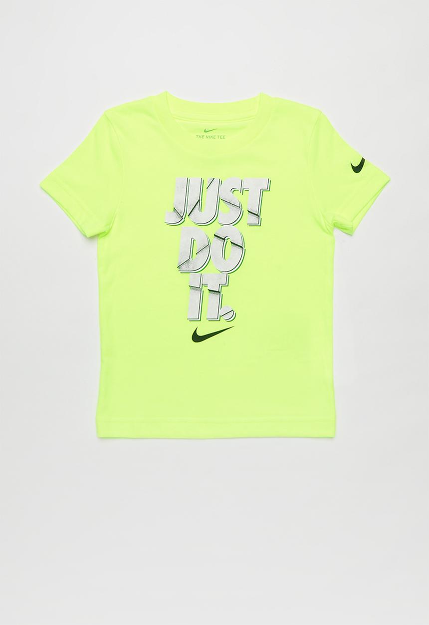 Nike - Nike boys just do it sliced short sleeve tee - yellow 