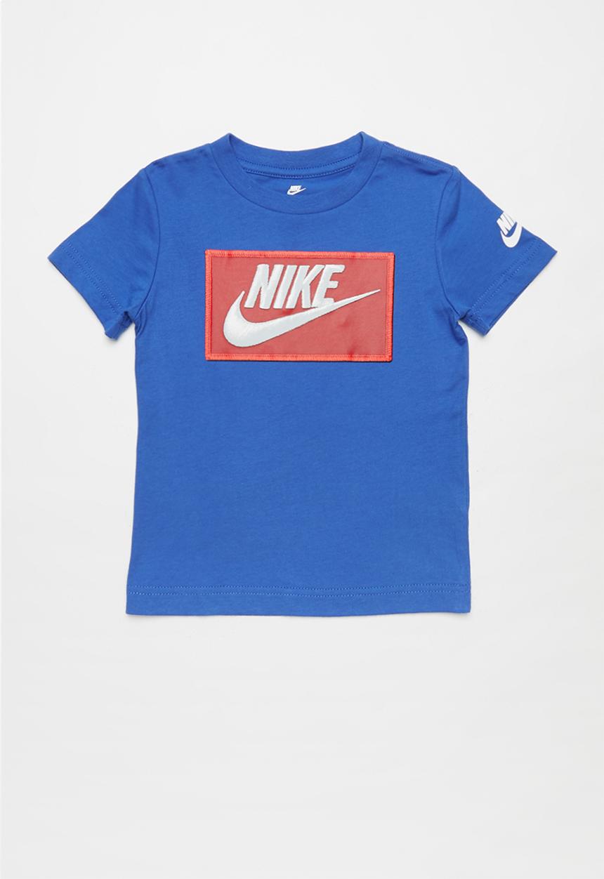 Nike - Faux futura patch short sleeve tee - blue 