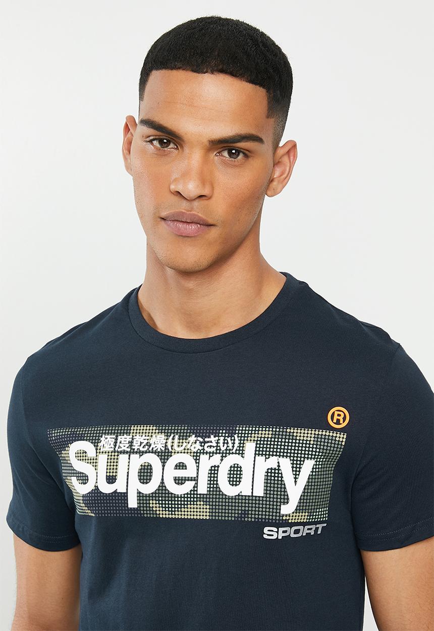 Superdry. - Camo box tee - navy
