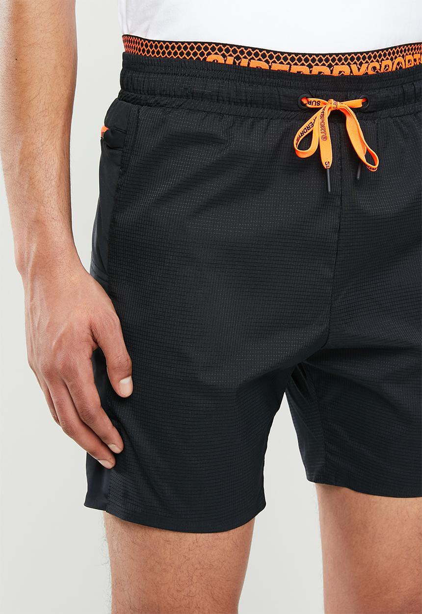 Superdry. - Active double layer short - black