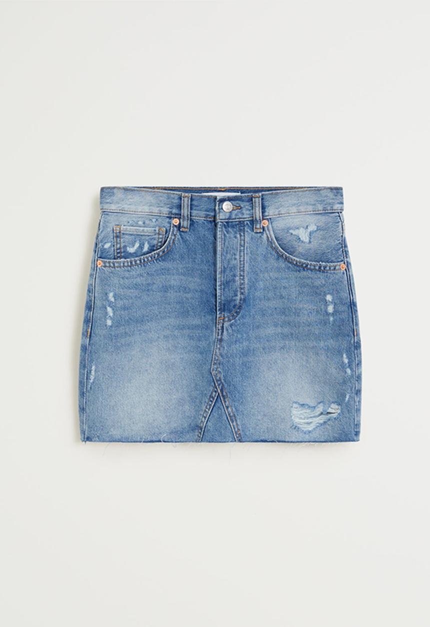 MANGO - Skirt monica - blue