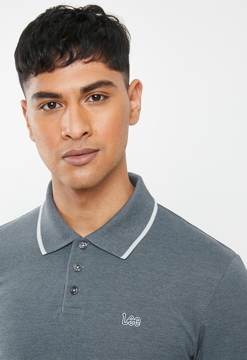 Lee  - Icon melange polo - grey